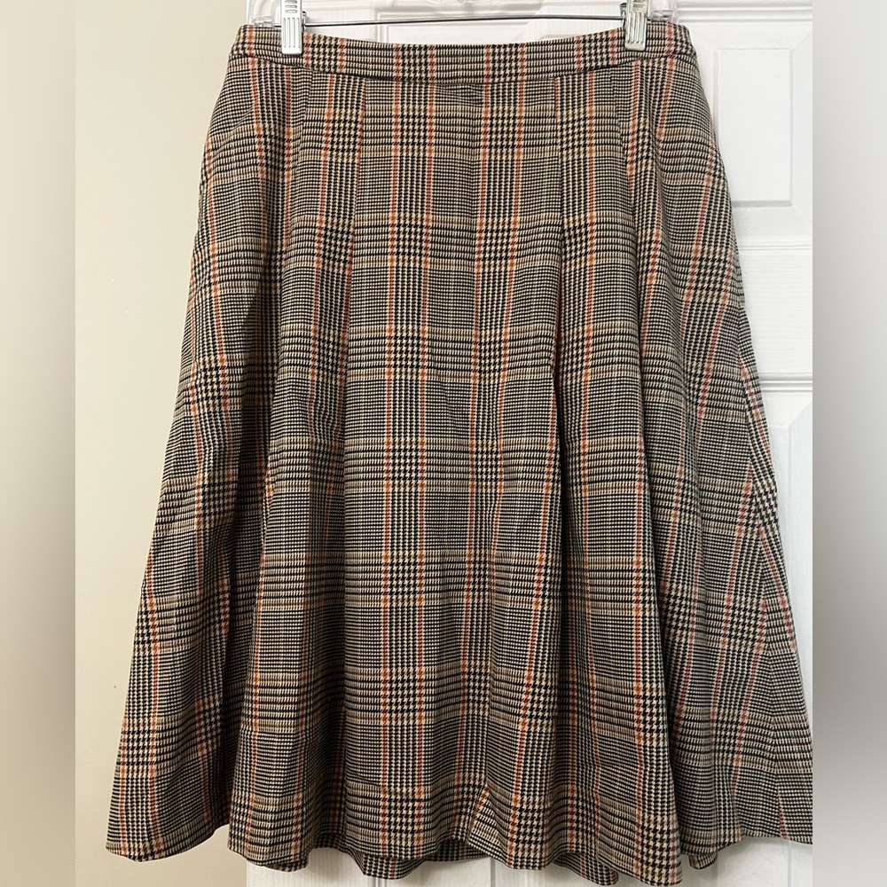 Lauren Ralph Lauren Multicolor Plaid A-Line Skirt - Picture 2 of 16
